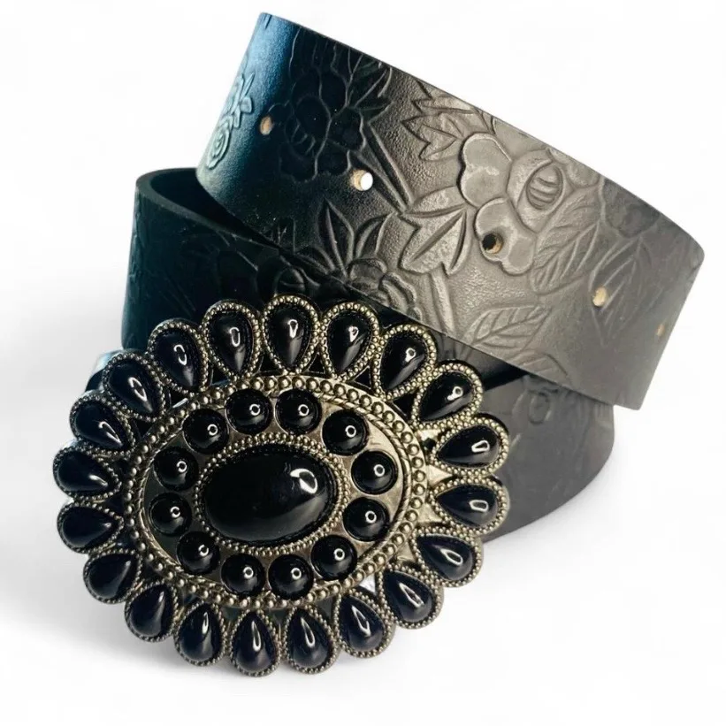 Western Embossed Belt Navajo-inspired Buckle — photo 2