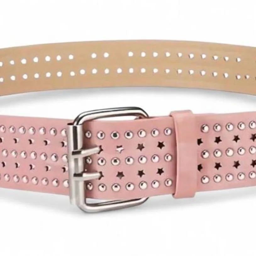 Wide Pink Studded Belt Belt — photo 3