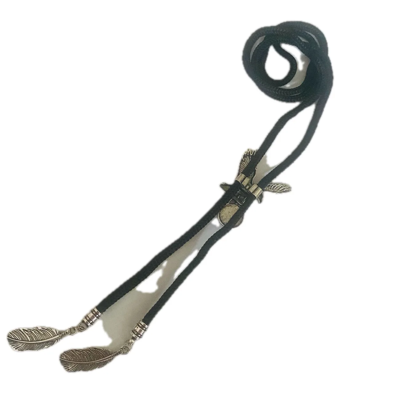 Western Bolo Tie Silver-Tone Eagle Blue Crystal – photo 7