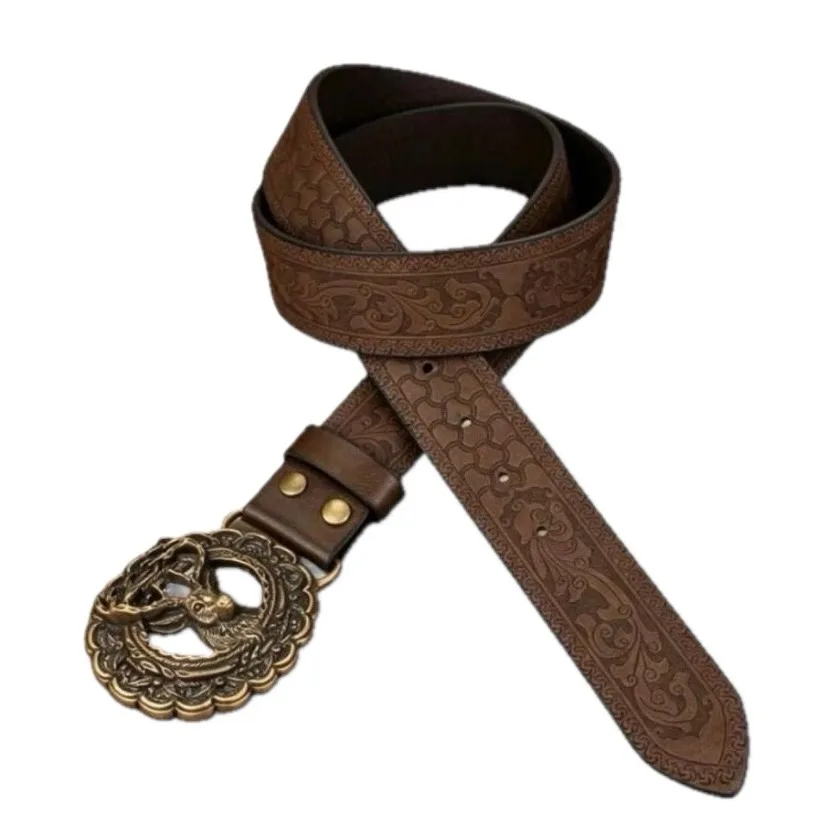 Western Brown Embossed Belt Deer Buckle – photo 5