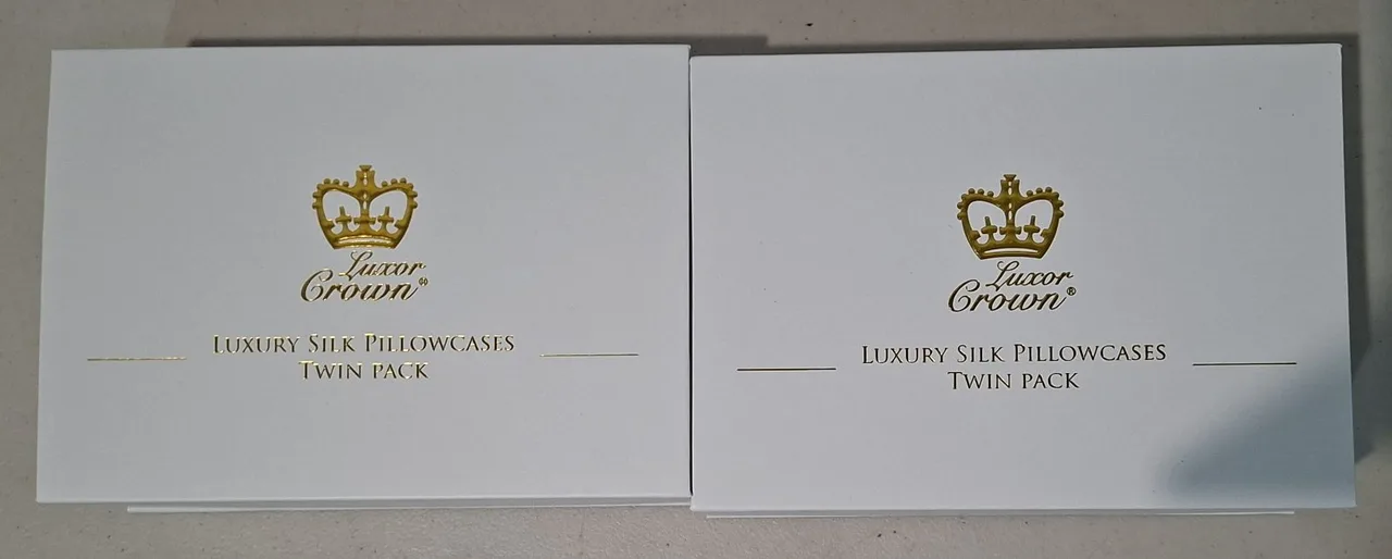 Luxor Crown Silk Pillow Cases Twin Packs X 2 — photo 2