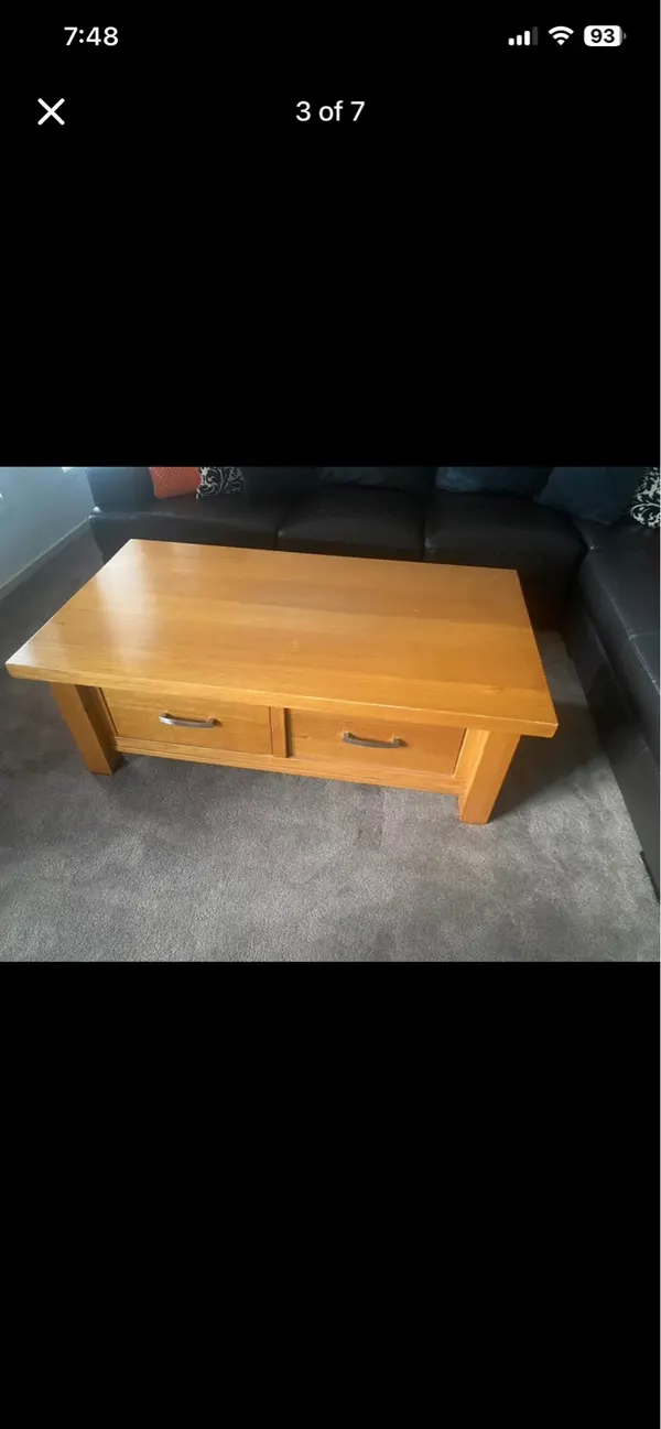 Coffee table timber