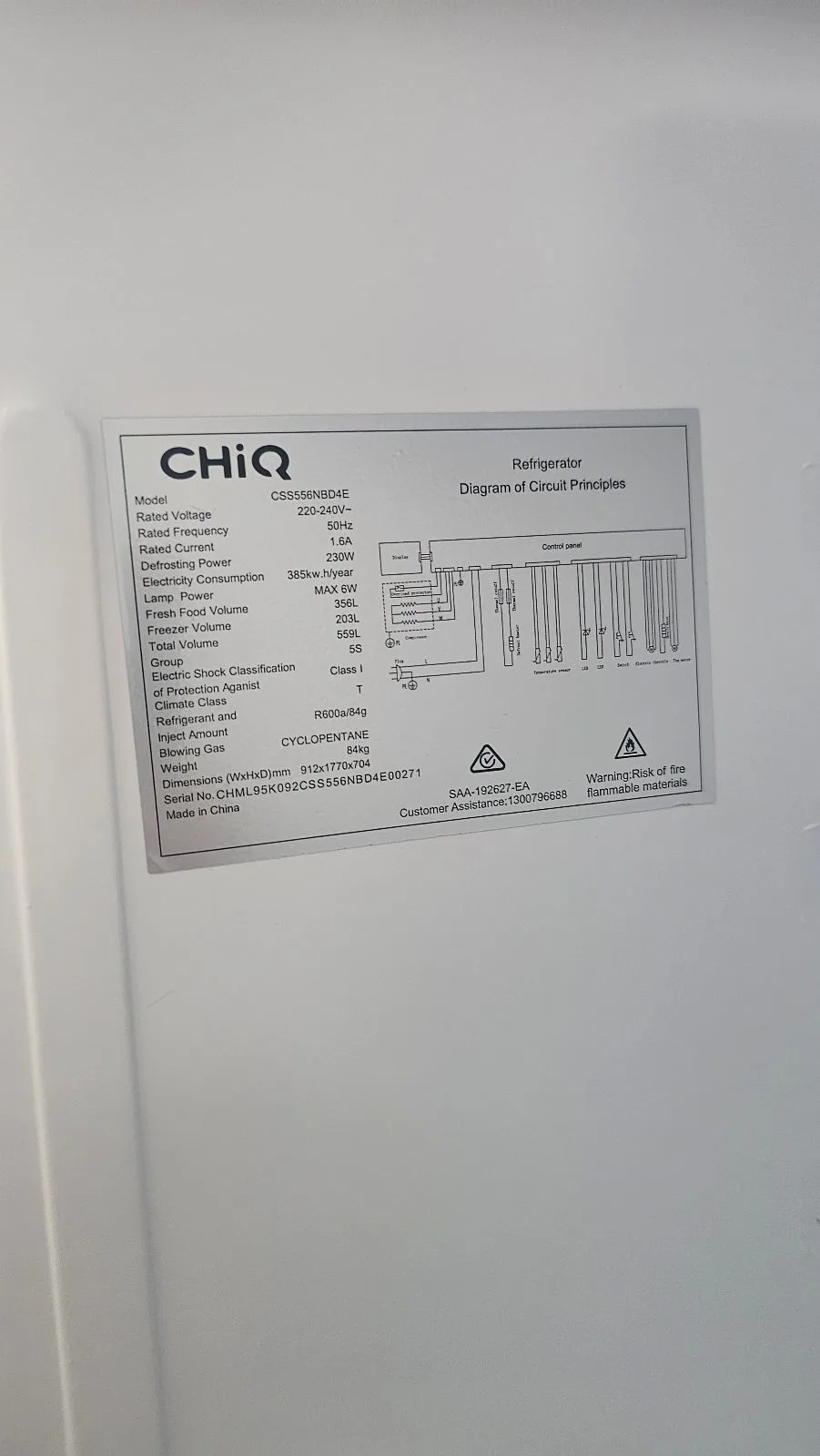 Twin door fridge only year old — photo 5