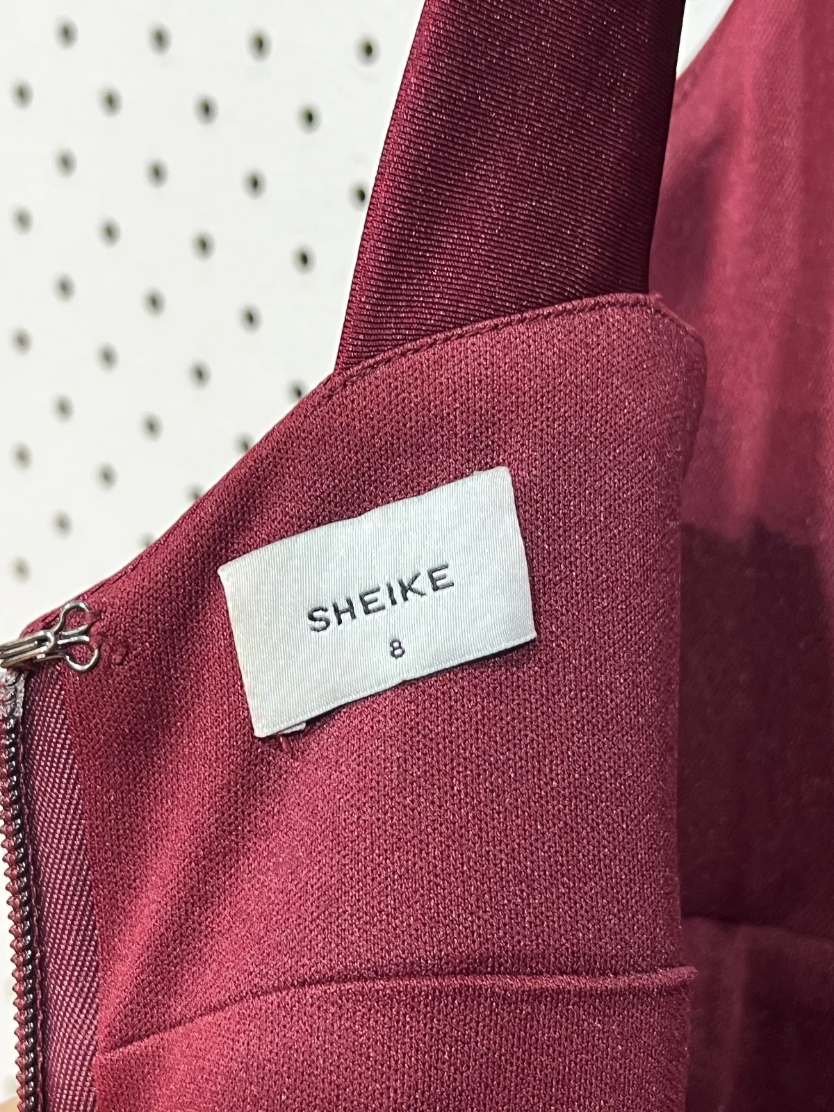 Sheike formal dress size 8. Rich burgundy colour, As new – photo 8