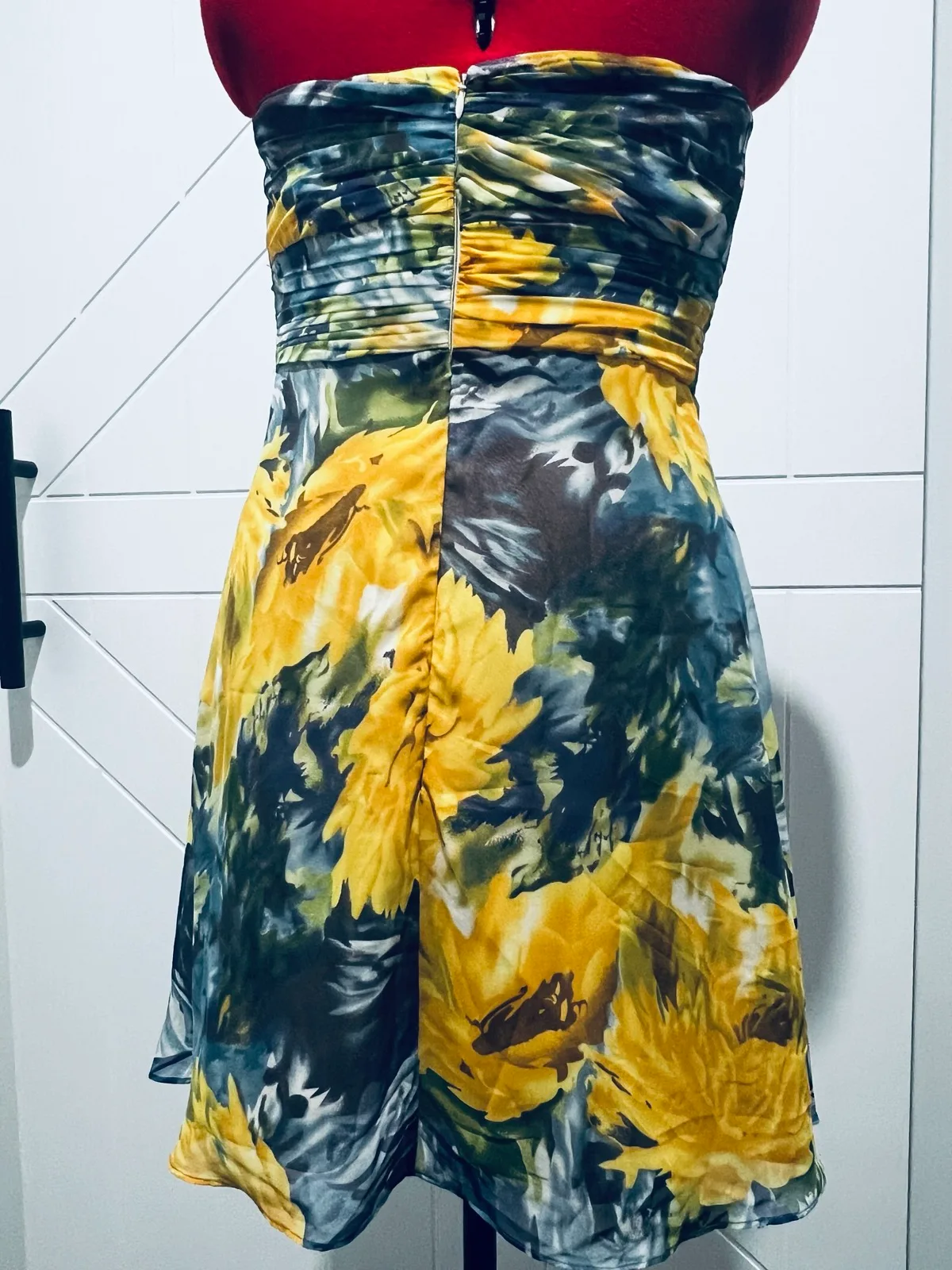 Wayne cooper yellow and blue mini dress — photo 8