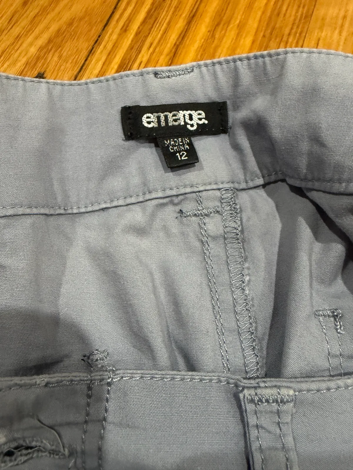 Emerge blue grey hiking shorts size 12 — photo 4