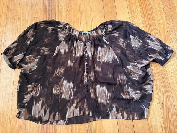 Vintage hot options sheer blouse size 12