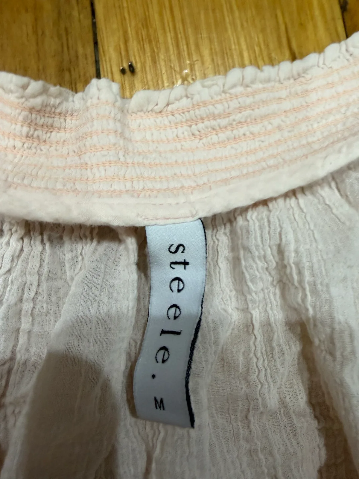 Steele blush button up top size m — photo 2