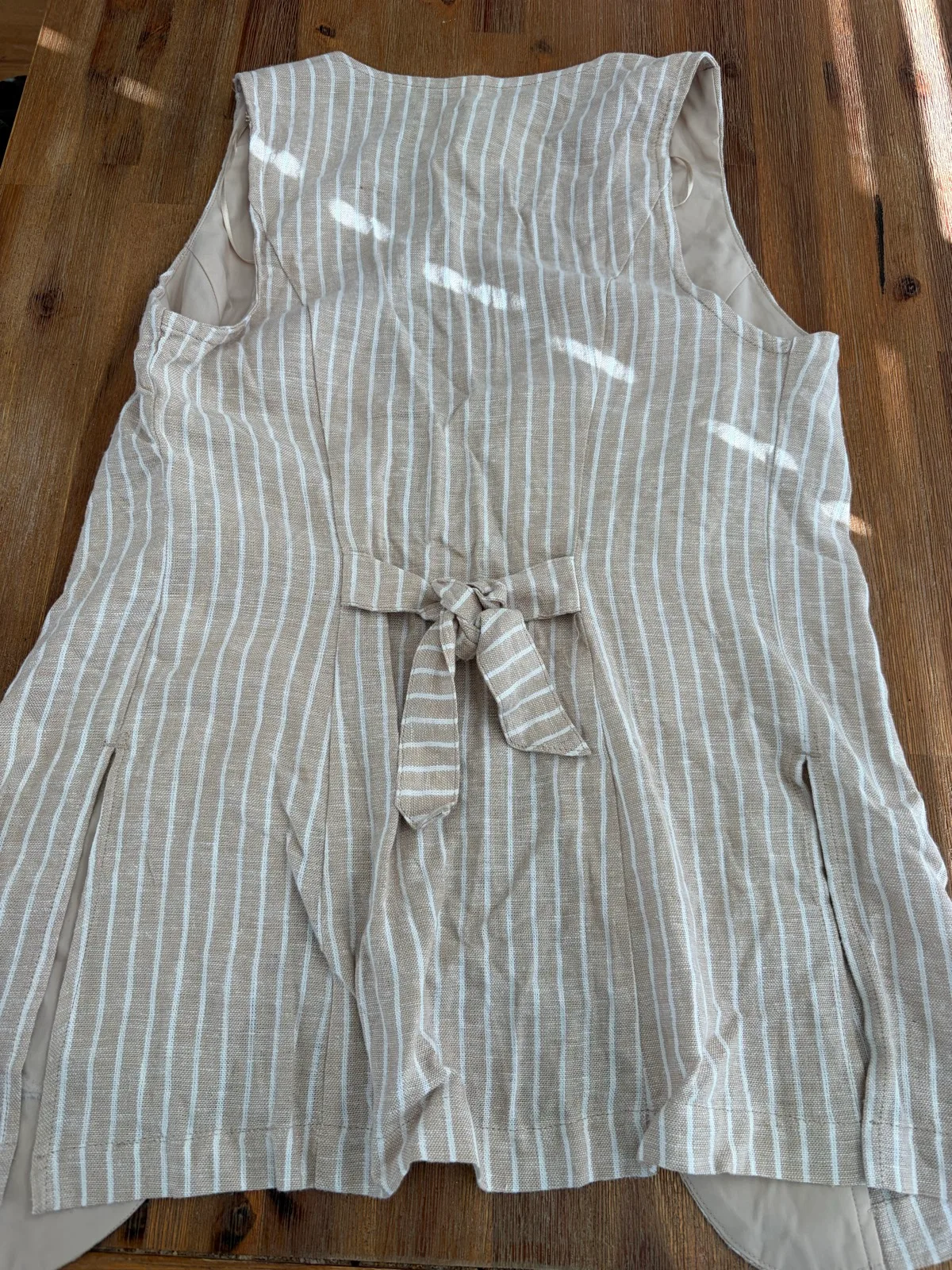 kmart linen blend waistcoat size 6 — photo 2