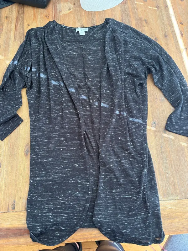 Cotton on black marled open cardi size XS