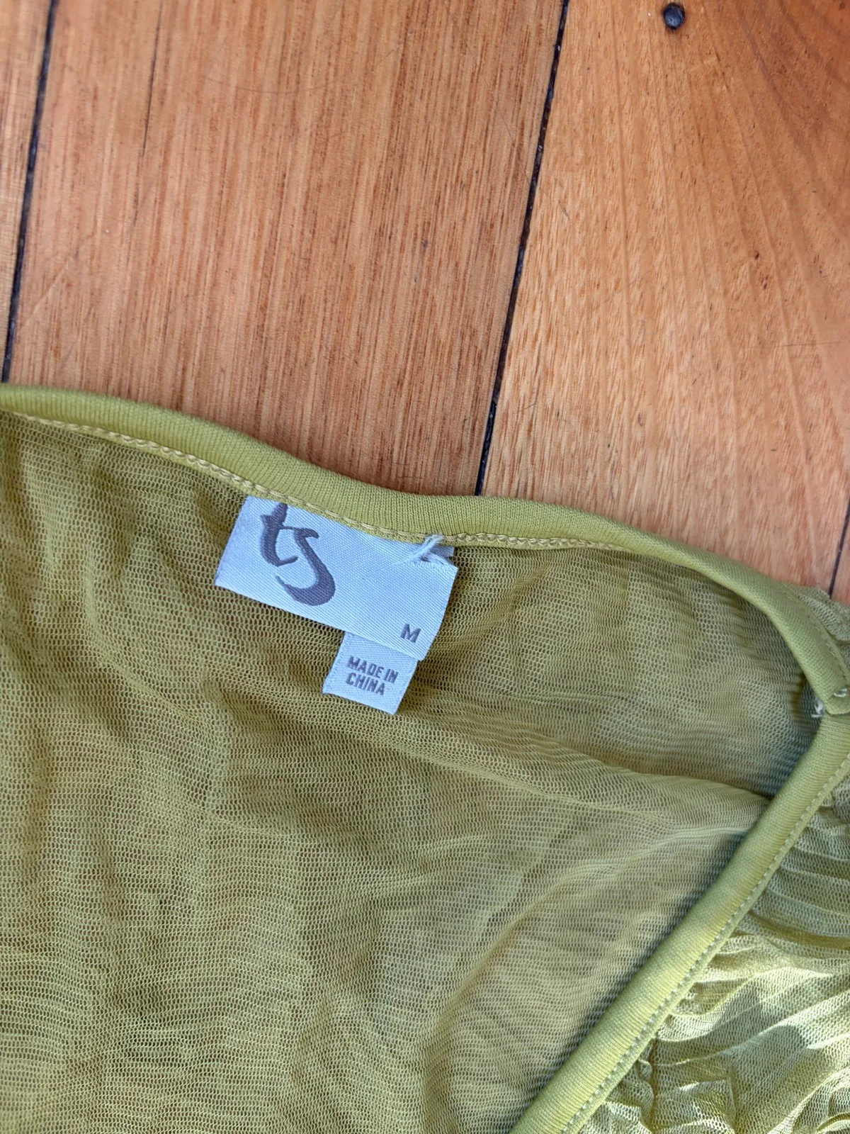 Ts olive green tunic dress size m (20) – photo 2