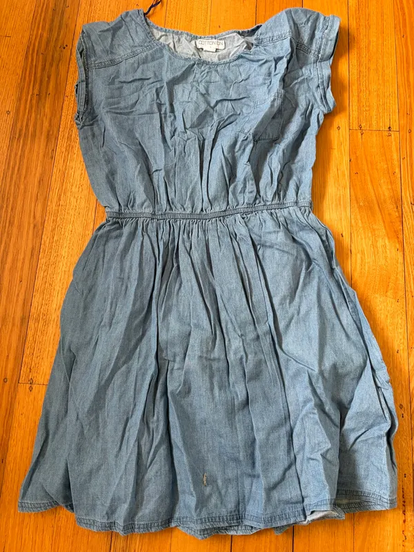 Cotton on chambray mini dress size L