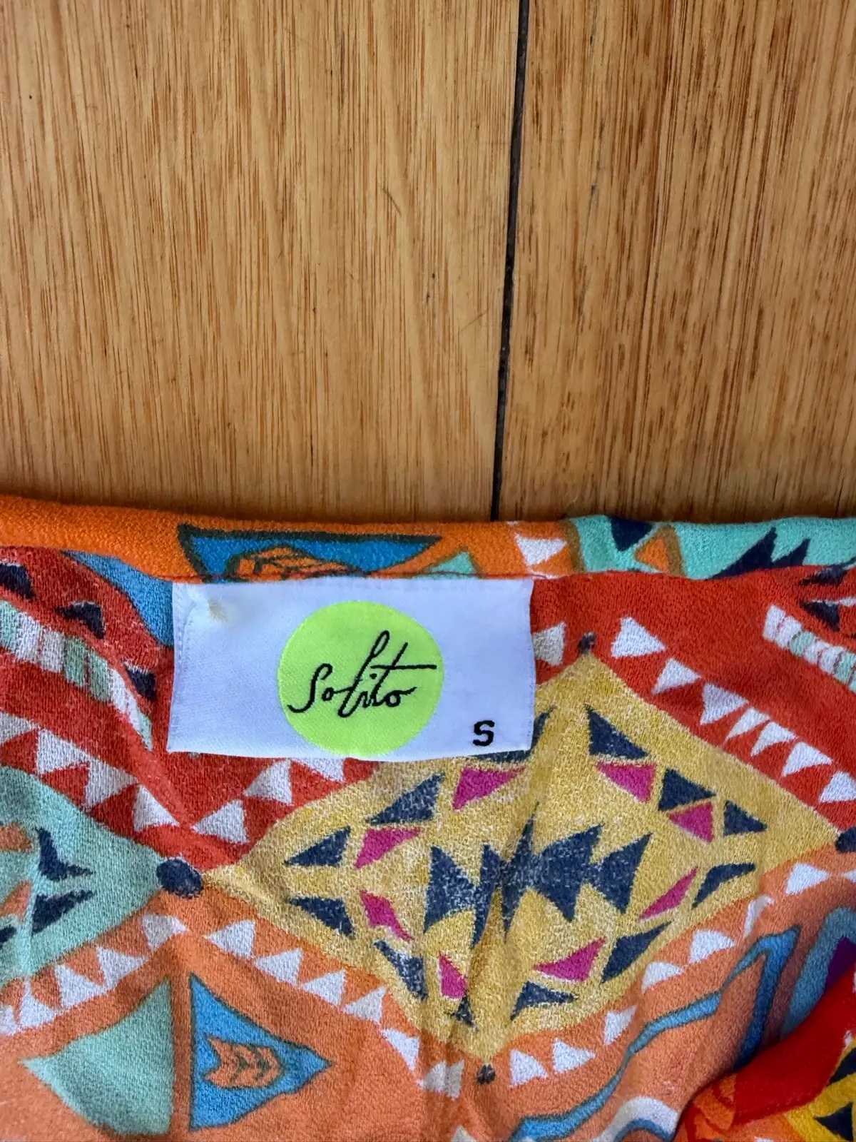 Sofito boho style geometric shift dress size s – photo 2