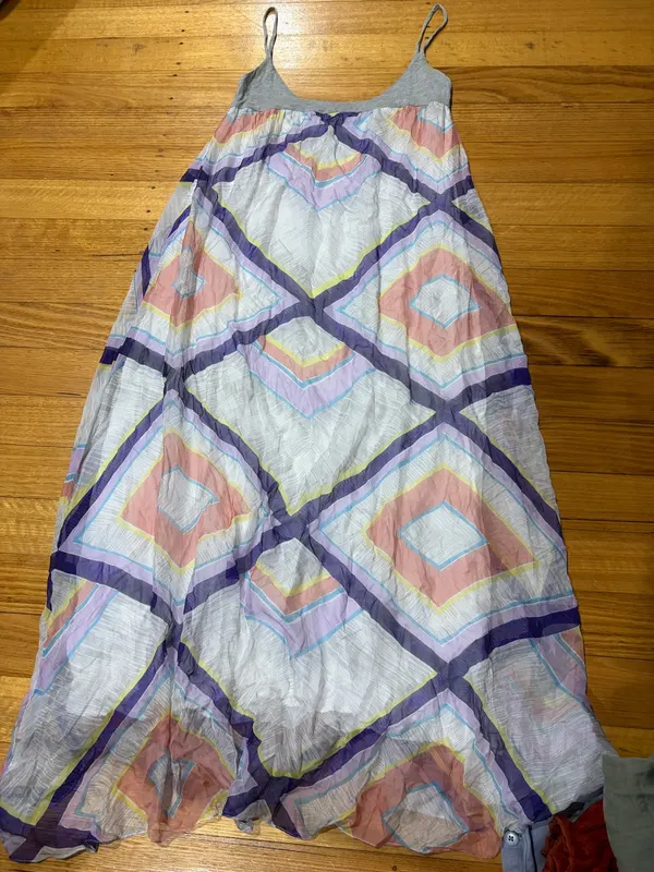 Mahalia geometric print maxi dress size 10