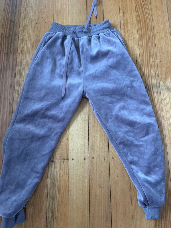 Clara kay velour jogger sweatpants size 8