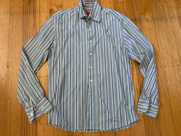 Vintage Louis Epstein multicoloured striped shirt size m