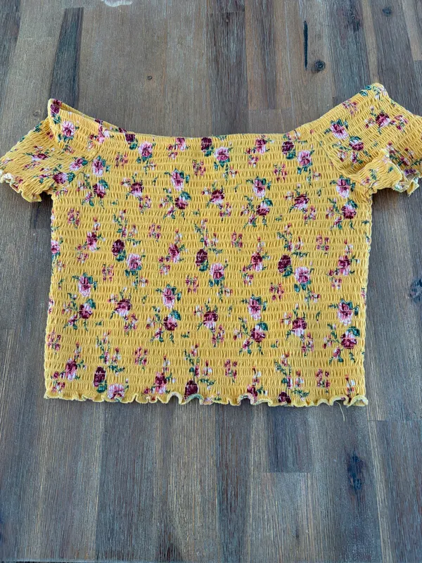 Jay jays shirted off shoulder Crop top size s