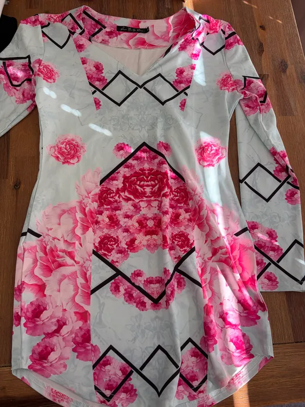 Floral fast fashion mini dress size m