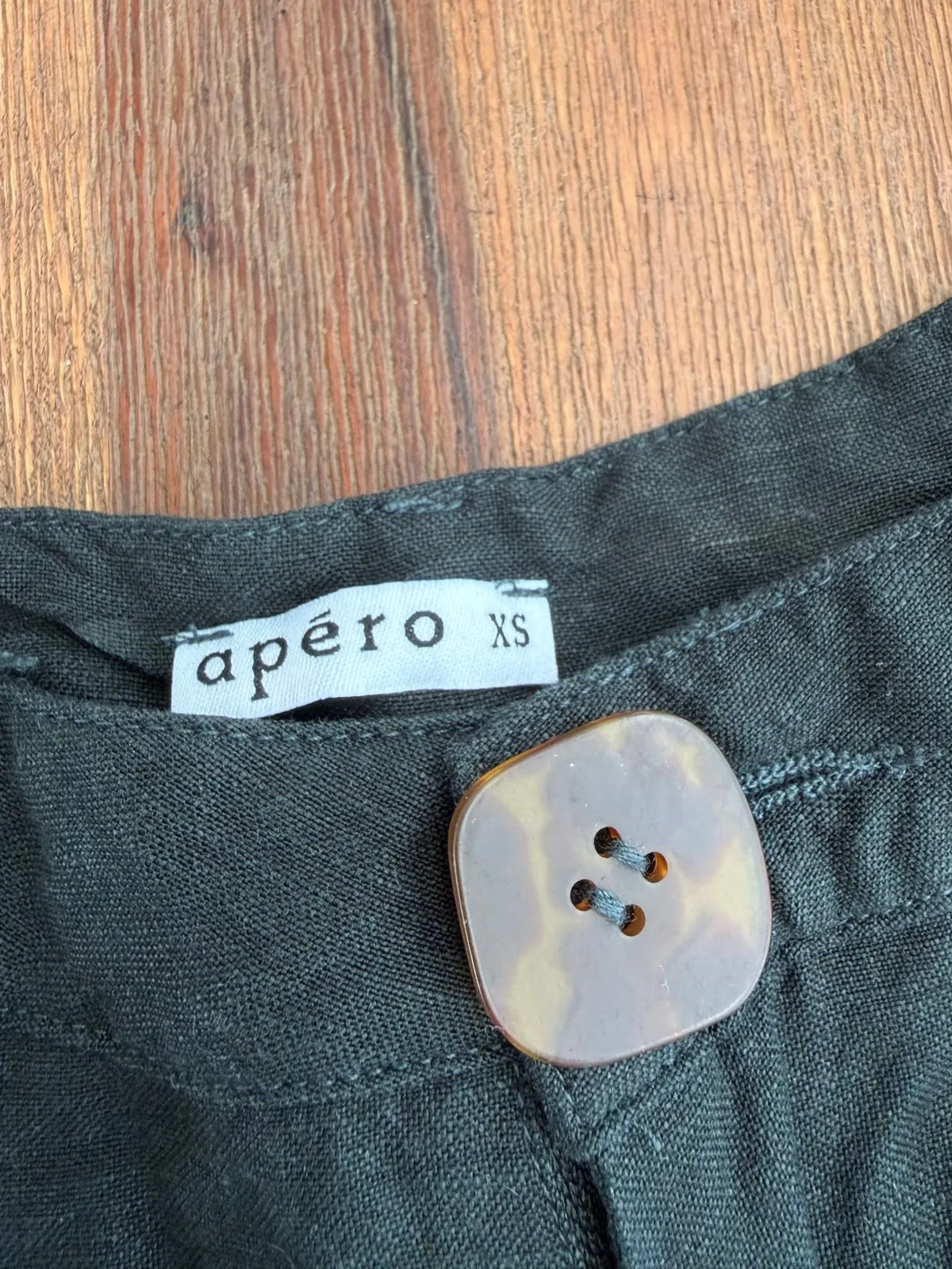 Apero linen blend shorts size xs — photo 2