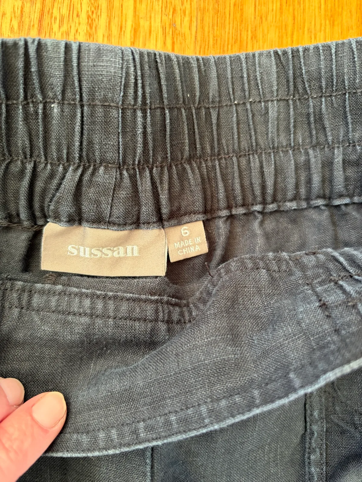Sussan linen utility jogger size 6 — photo 2