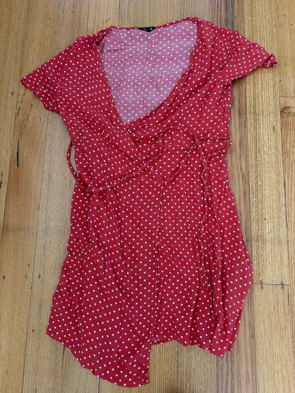 Jay jays polka dot wrap dress size 12