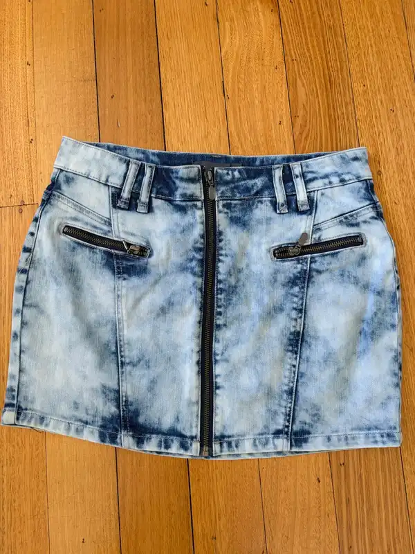 In Denim mini skirt size 12