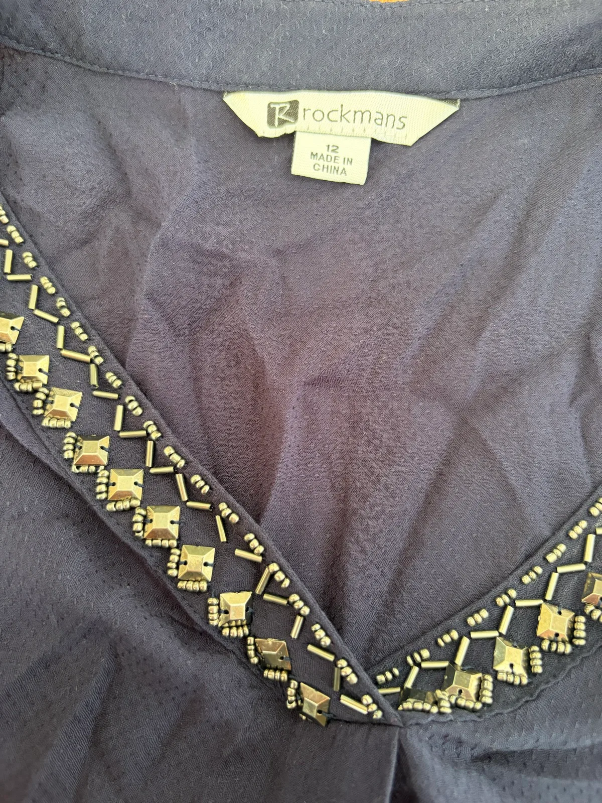 Rockmans sleeveless blouse size 12 — photo 2