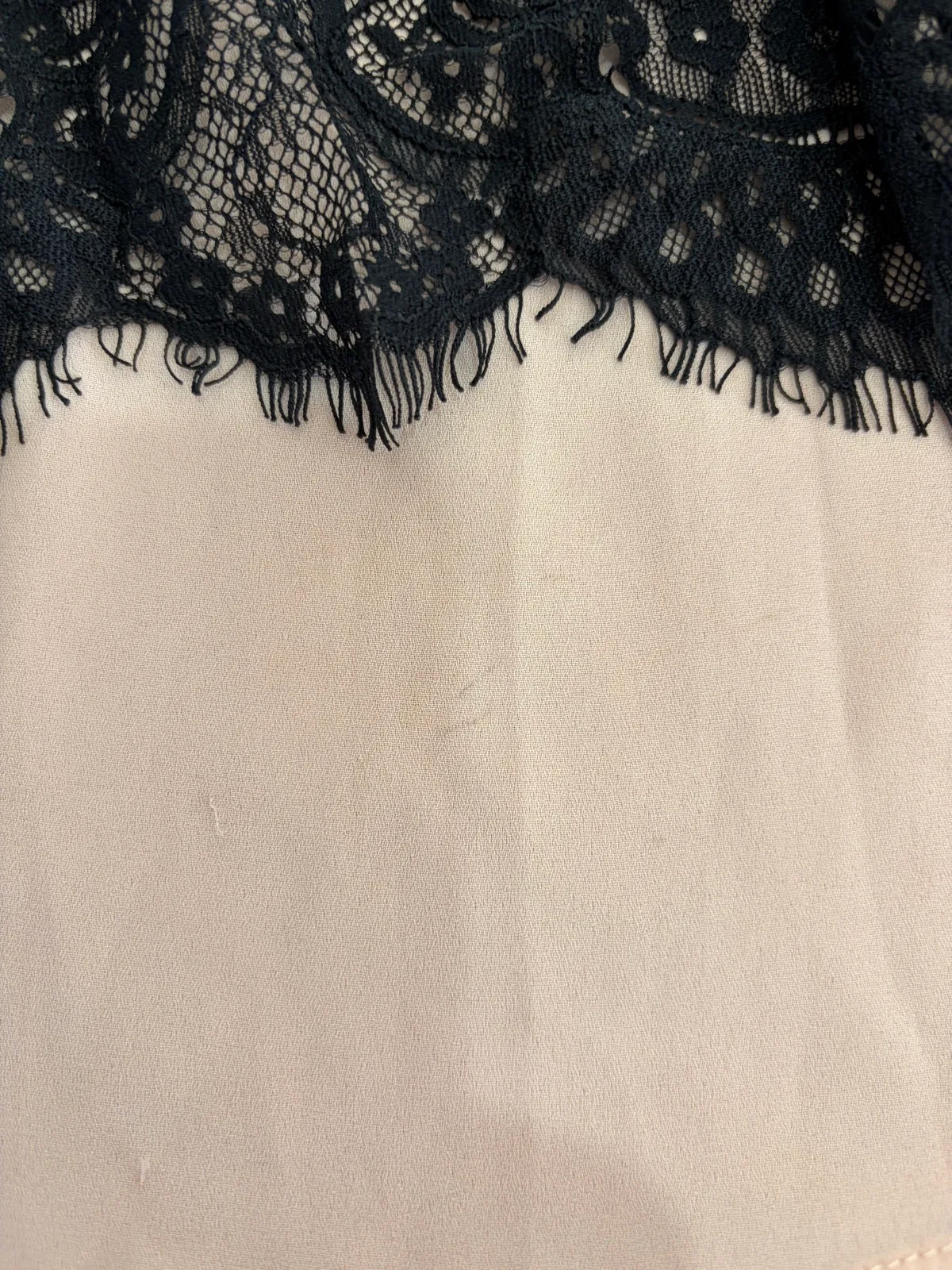 Greylin layered lace trim top size s — photo 2