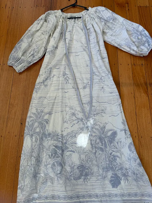 Amelius Fresco linen maxi dress size s