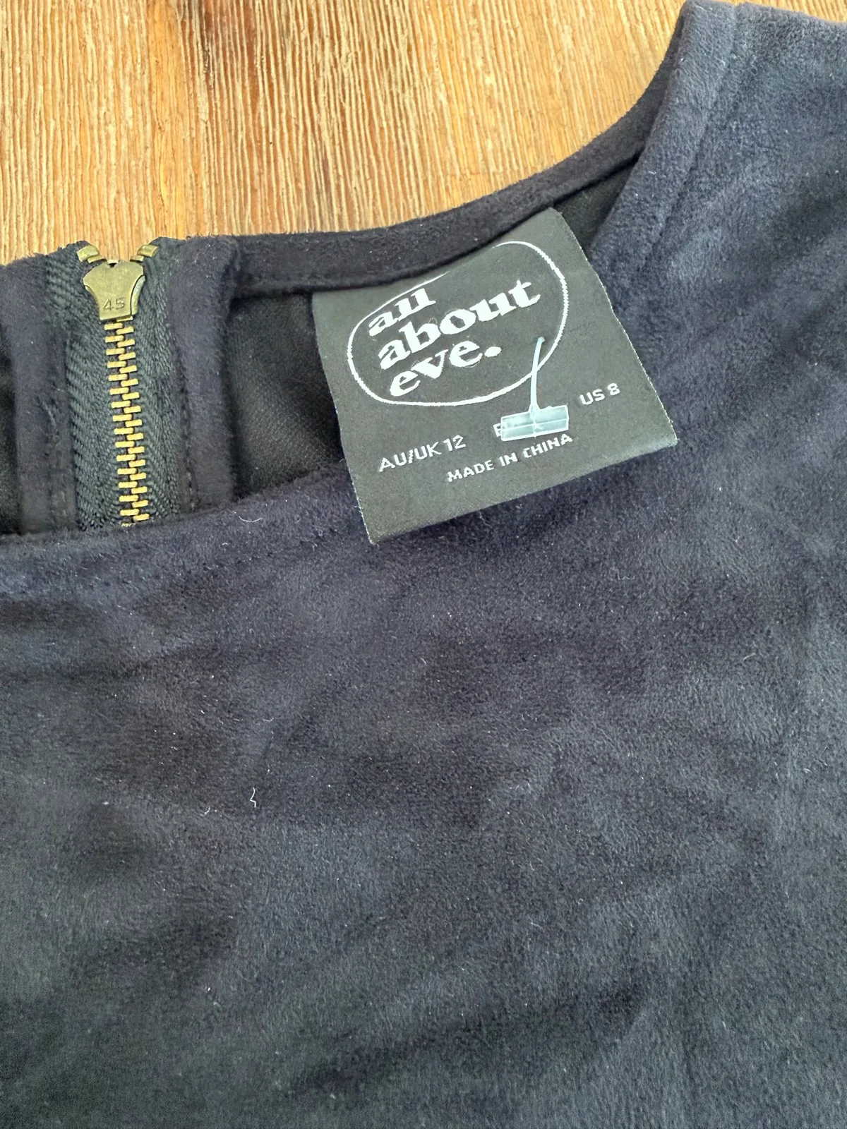 All about eve faux suede t-shirt dress size 12 — photo 2