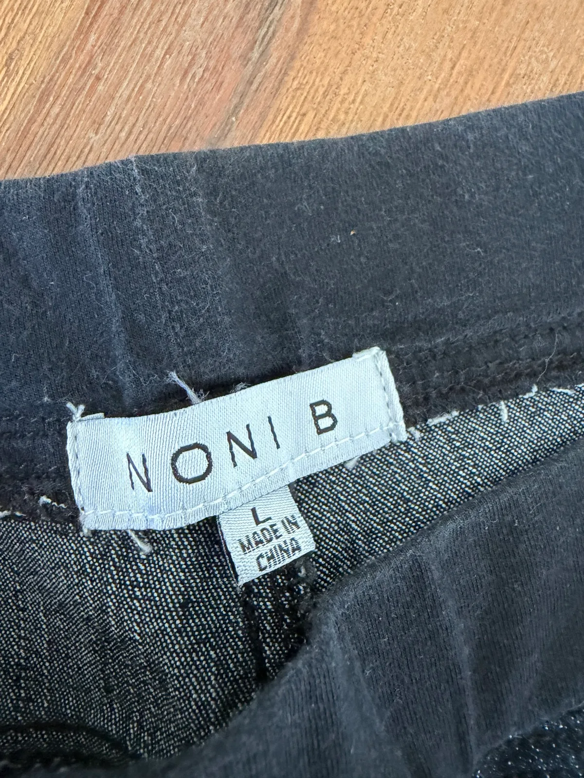 Noni B cropped denim pull on pants size L – photo 2