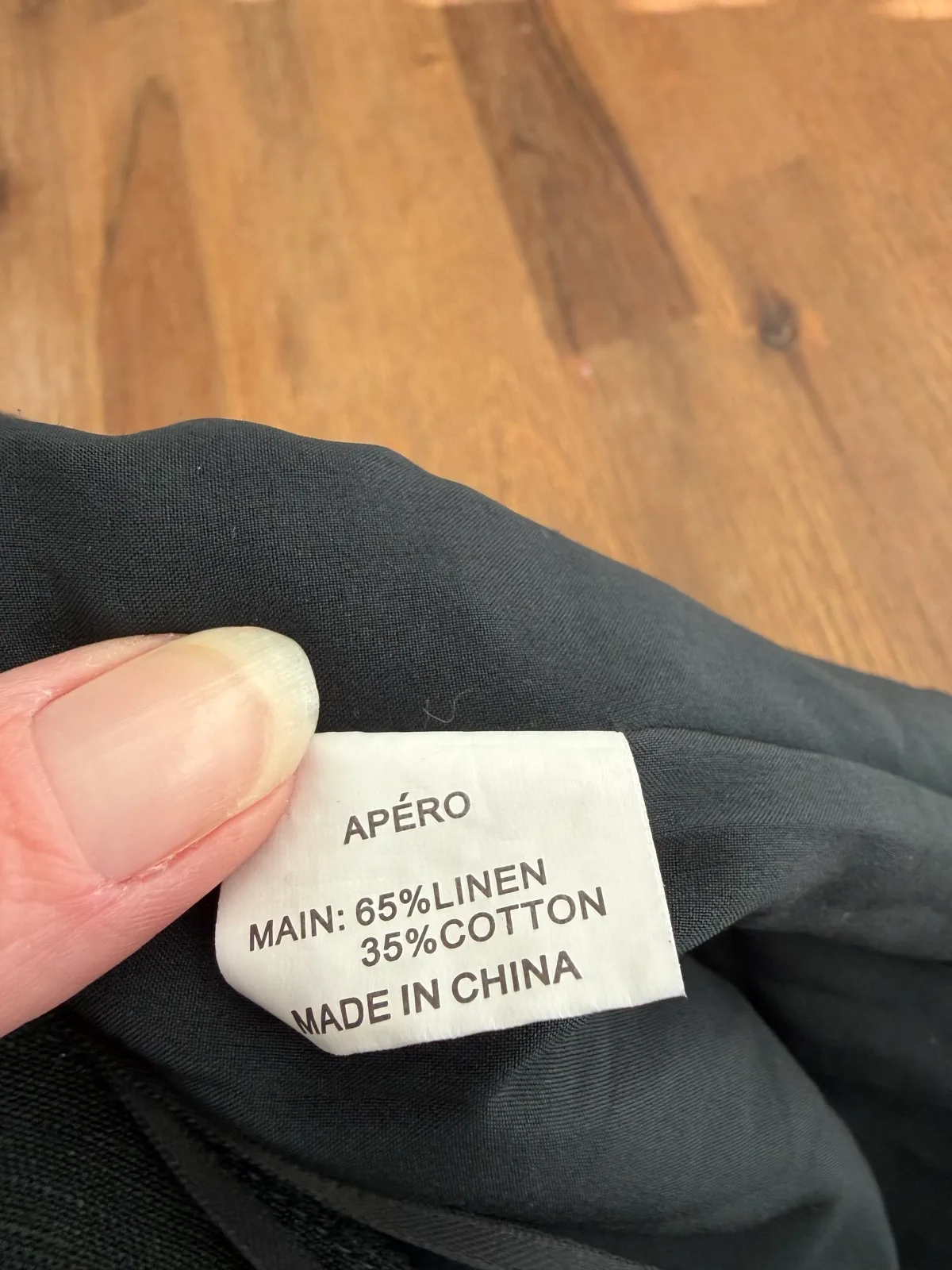 Apero linen blend shorts size xs — photo 4