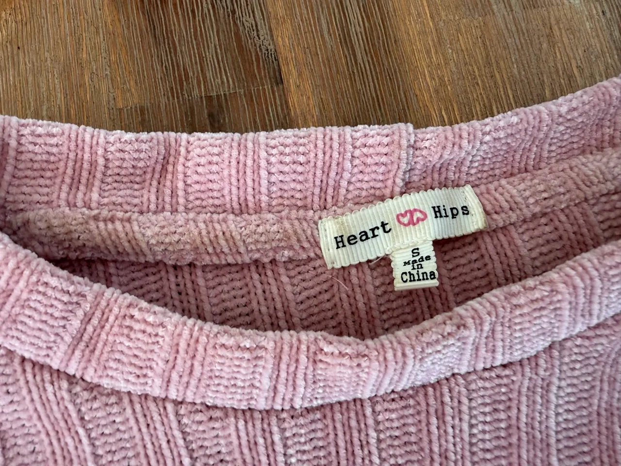 Heart and hips ribbed cropped sweater size s – photo 2