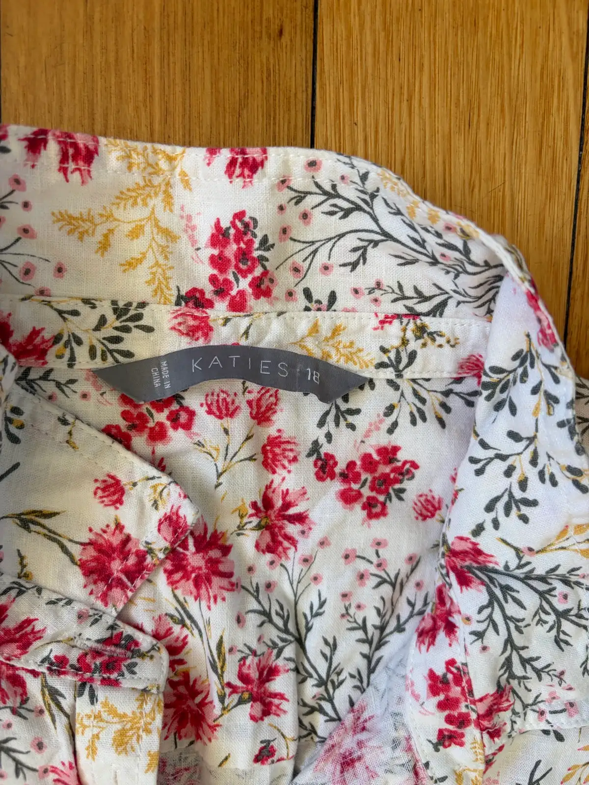 Katies linen blend shirt size 18 – photo 2