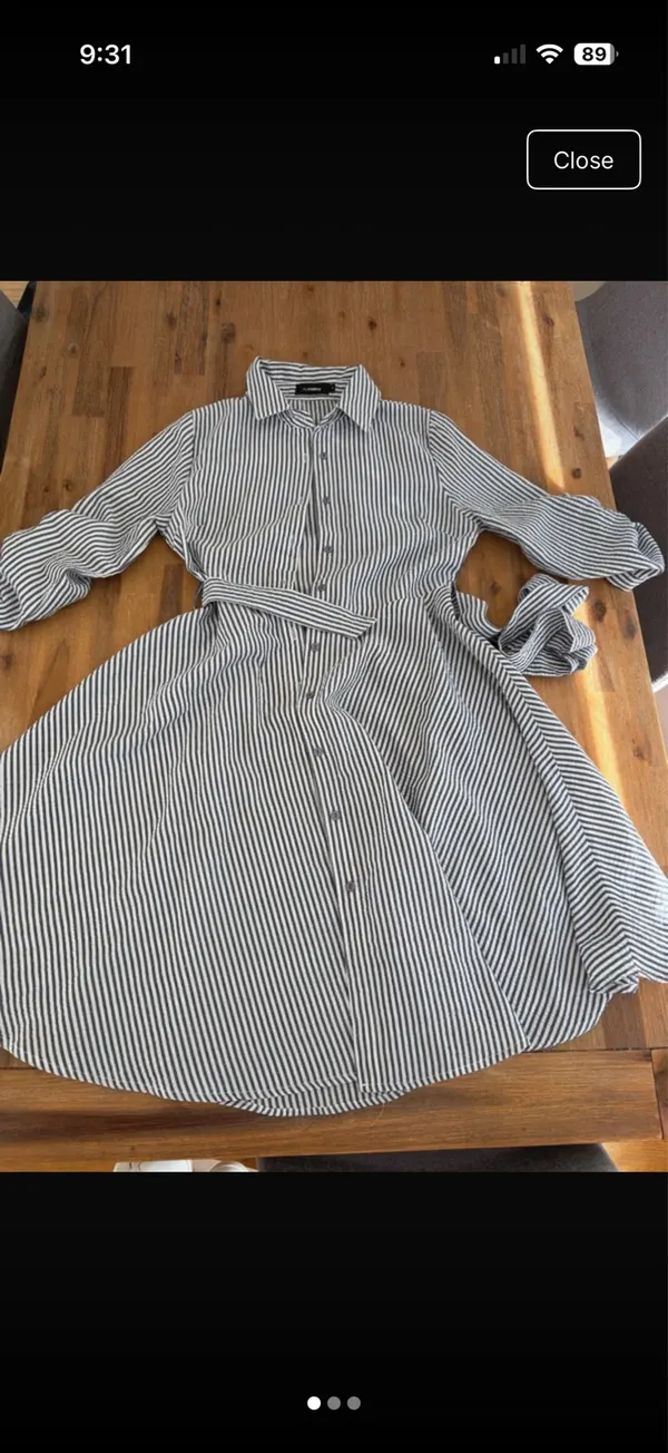 Miss Valley striped shirt dress size 8