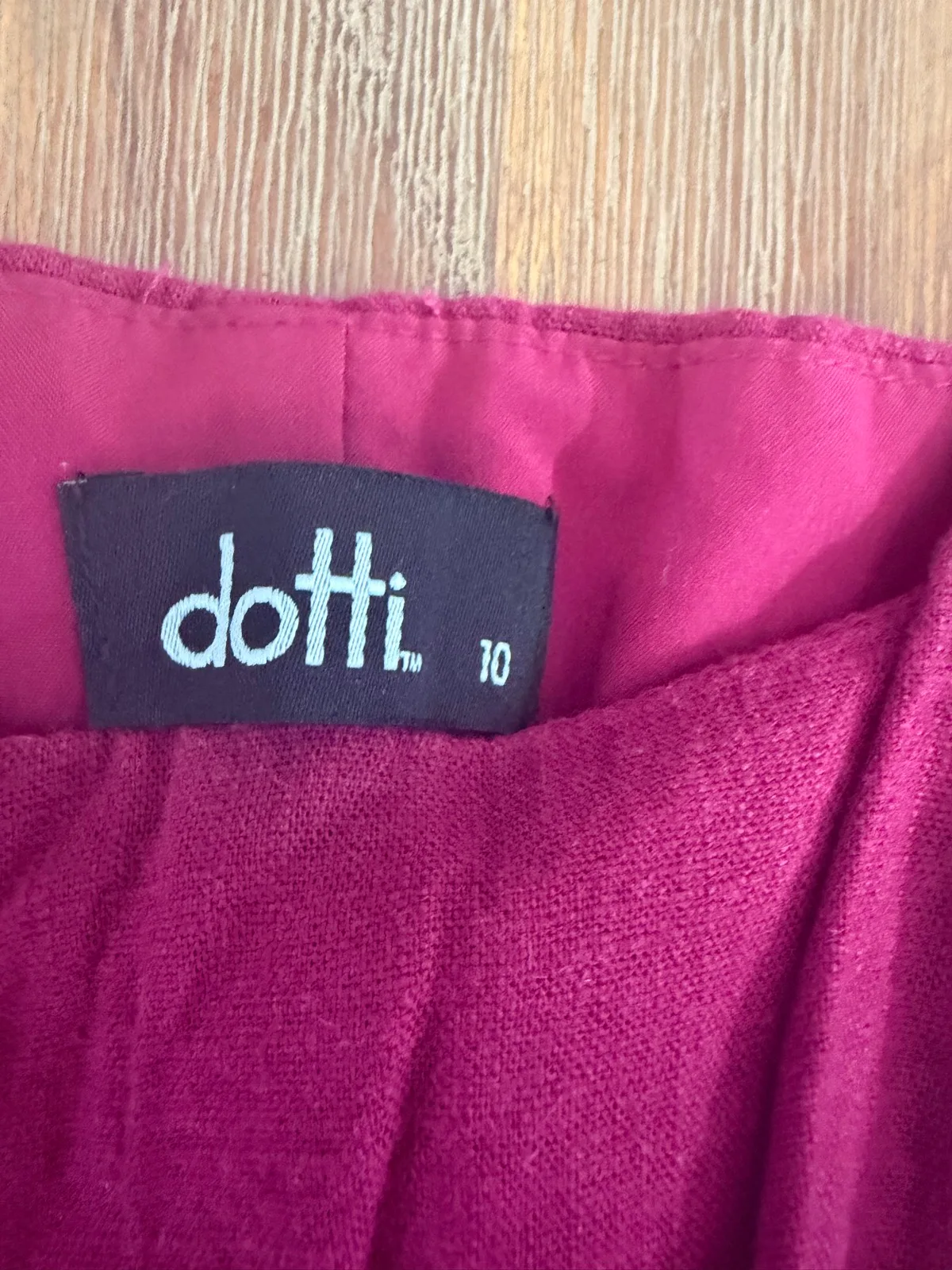 Dotti sleeveless mini linen blend dress size 10 – photo 2