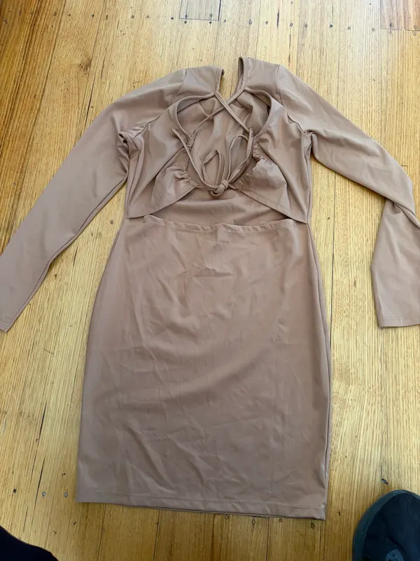 Cotton on long sleeve mini dress size m