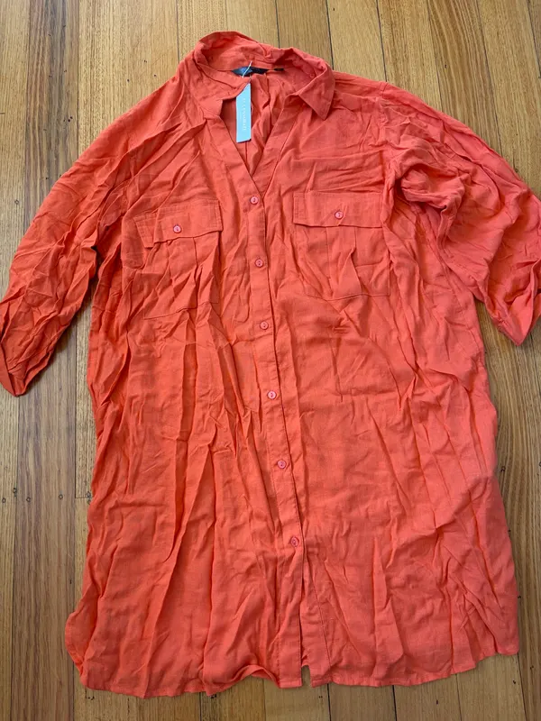 Accessorize oversized shirt dress size L
