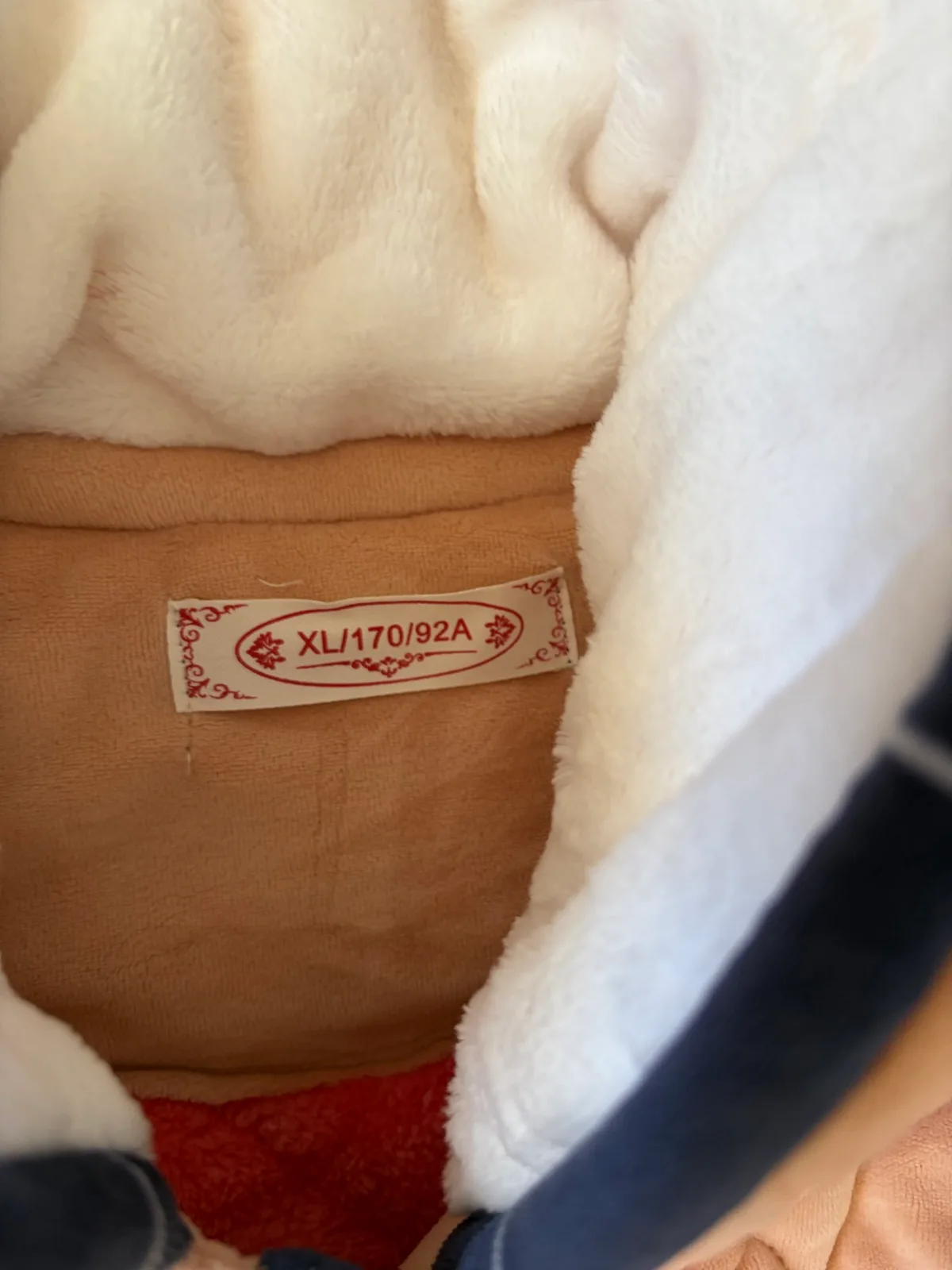 Peach quilted button up jacket size xl — photo 3
