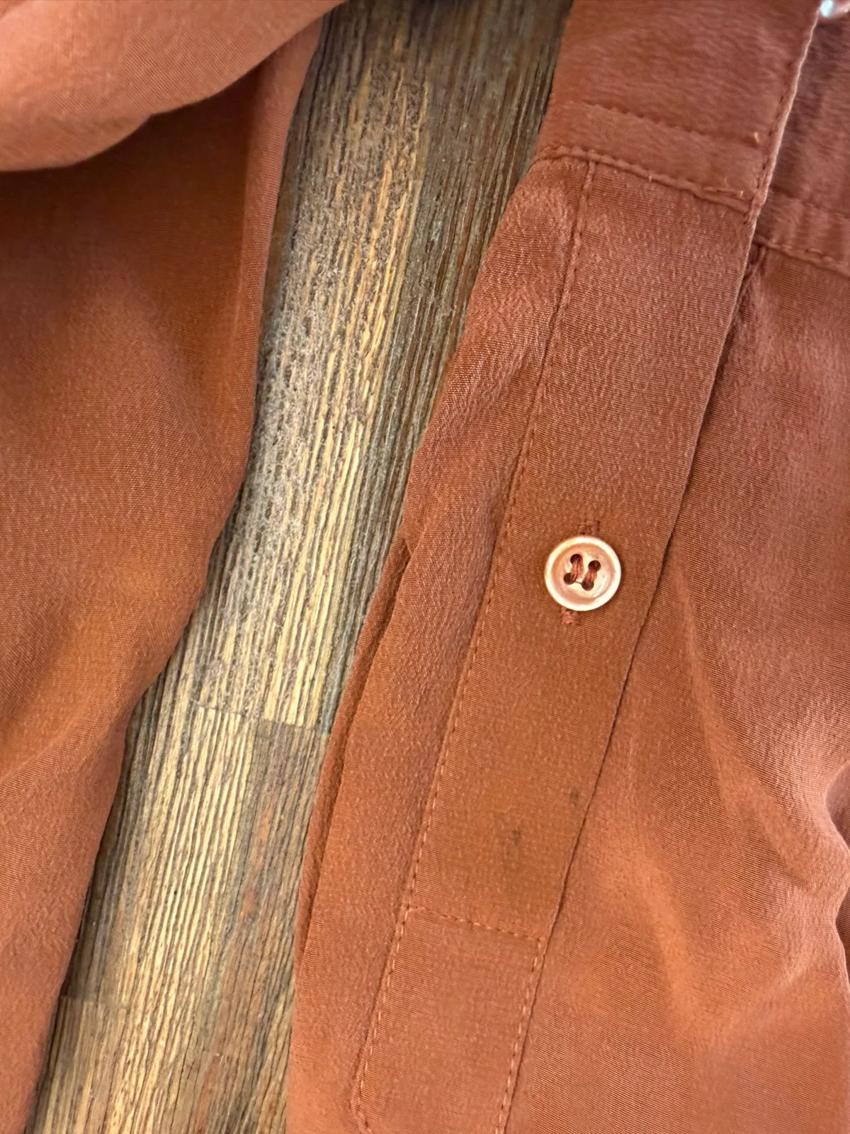 Witchery burnt orange shirt utility style size 16 – photo 3
