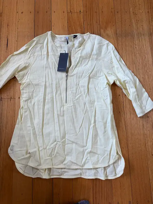 Liz Jordan zip front tunic size L