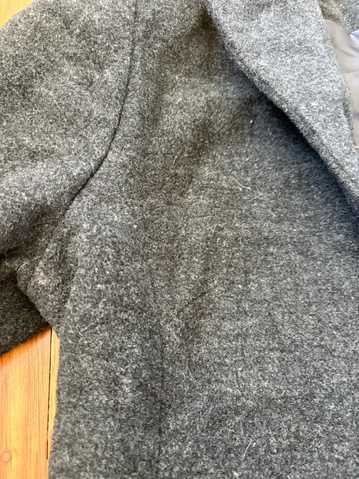 Vintage coordin8ght charcoal single breasted coat size 10 – photo 2