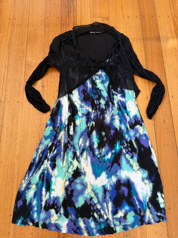 Motto abstract tie dye dress size 12