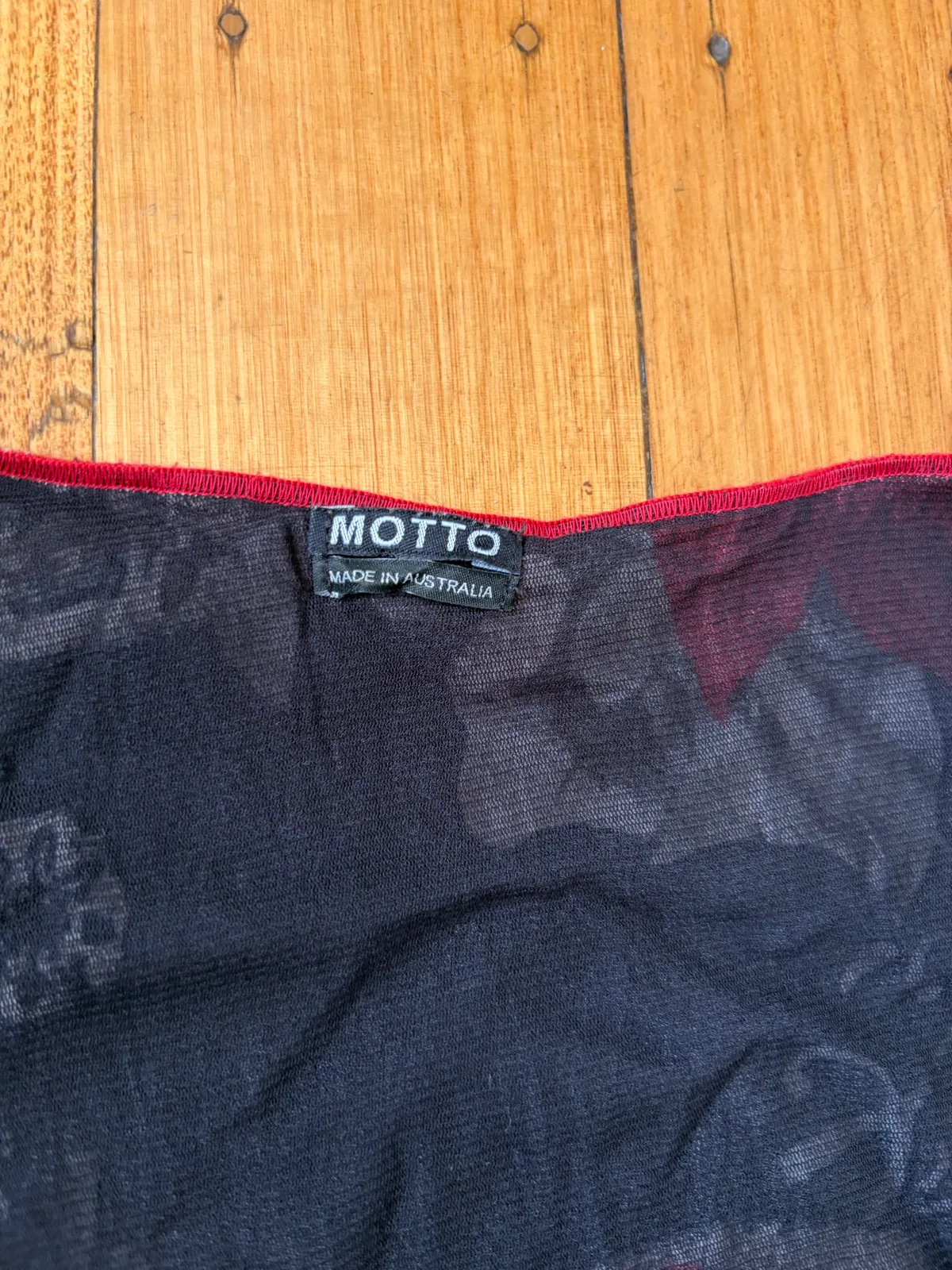 Vintage Motto black mesh tunic size 16 – photo 2
