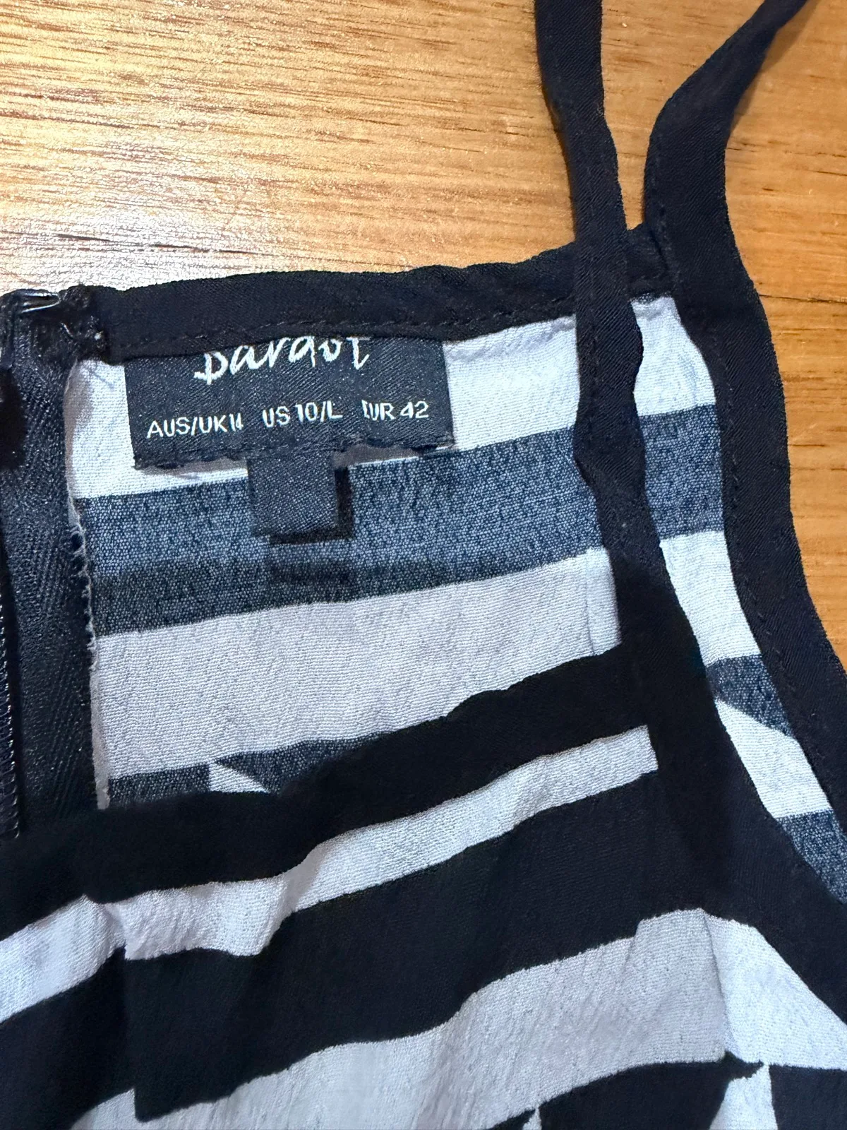 Bardot black and white romper size 14 – photo 2