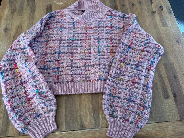Shein utility mock neck knit sweater size s