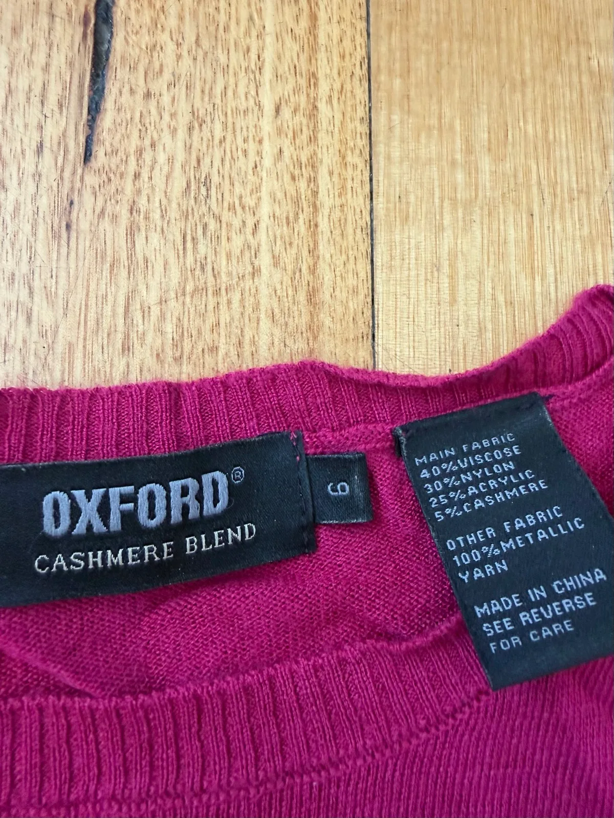 Oxford cashmere blend sweater size 6 – photo 2