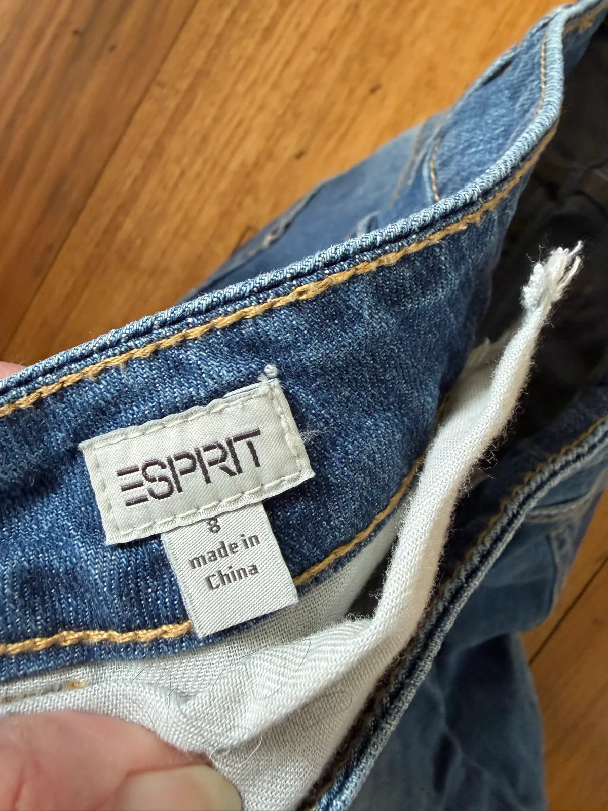 Espirit blue denim jeans size 8 — photo 2