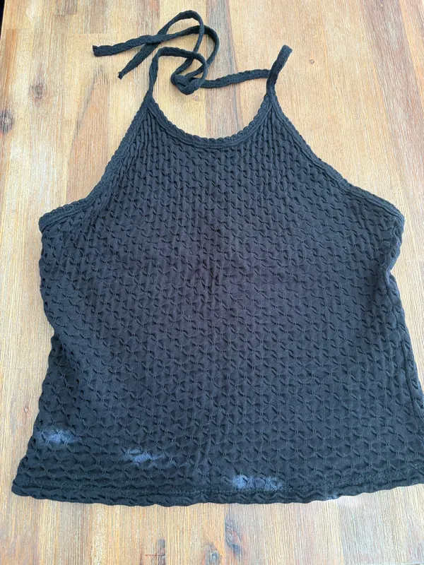 Cotton on crochet knit halter size m