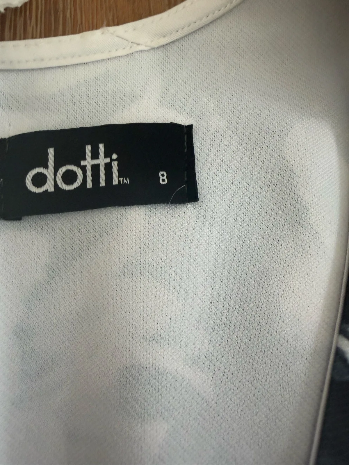 Dotti black and white floral dress size 8 – photo 2
